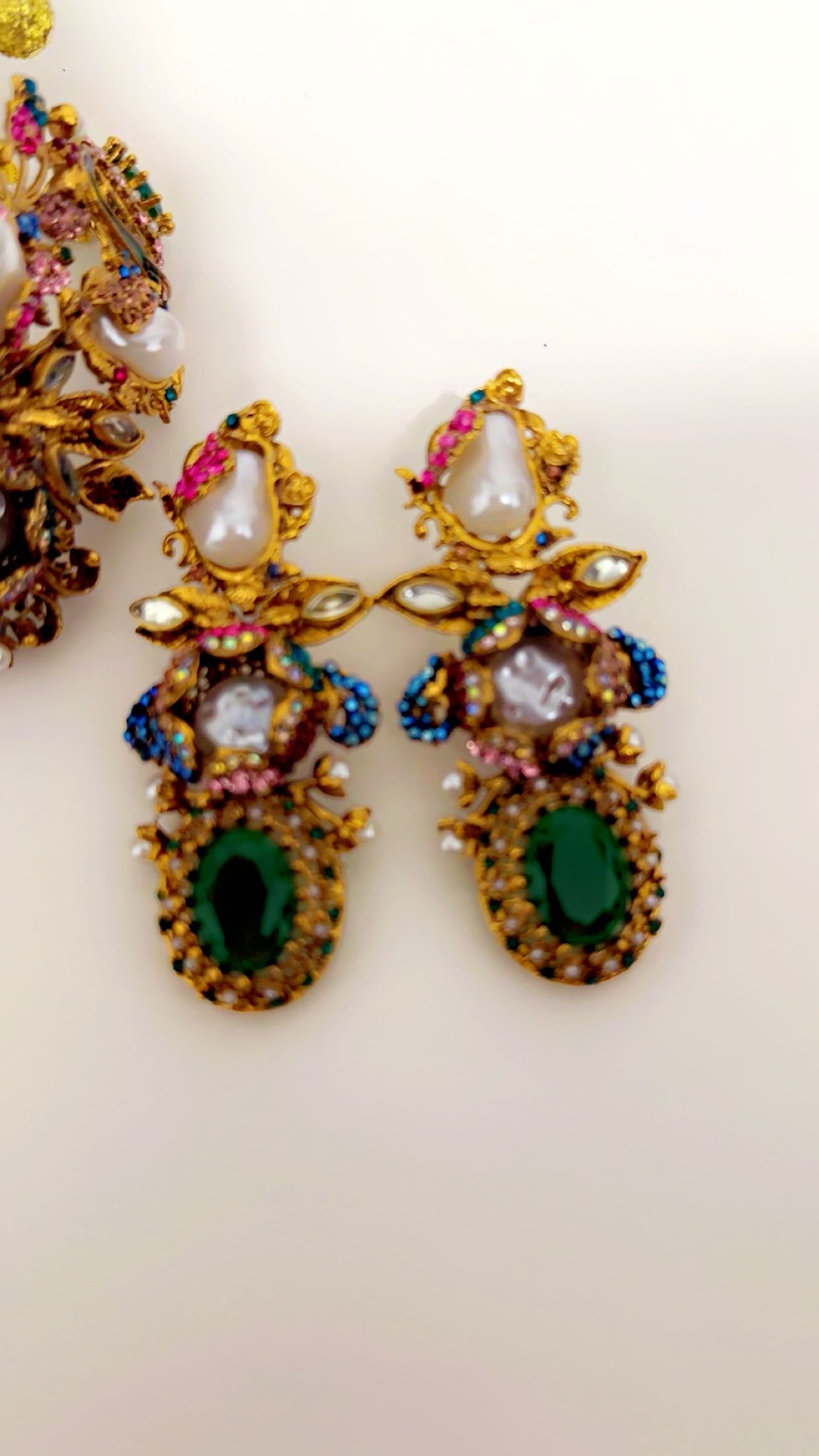 Turkish colar choker in green