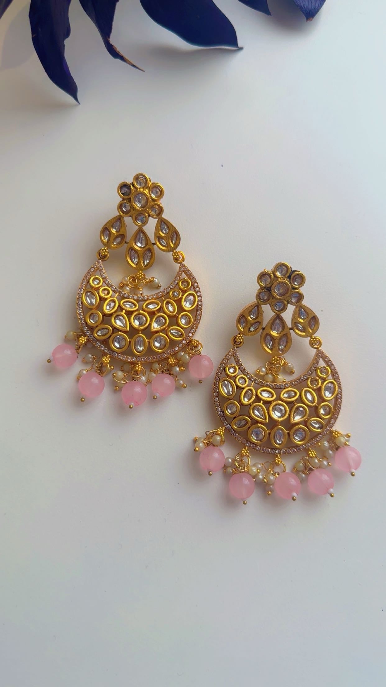 Pink earrings