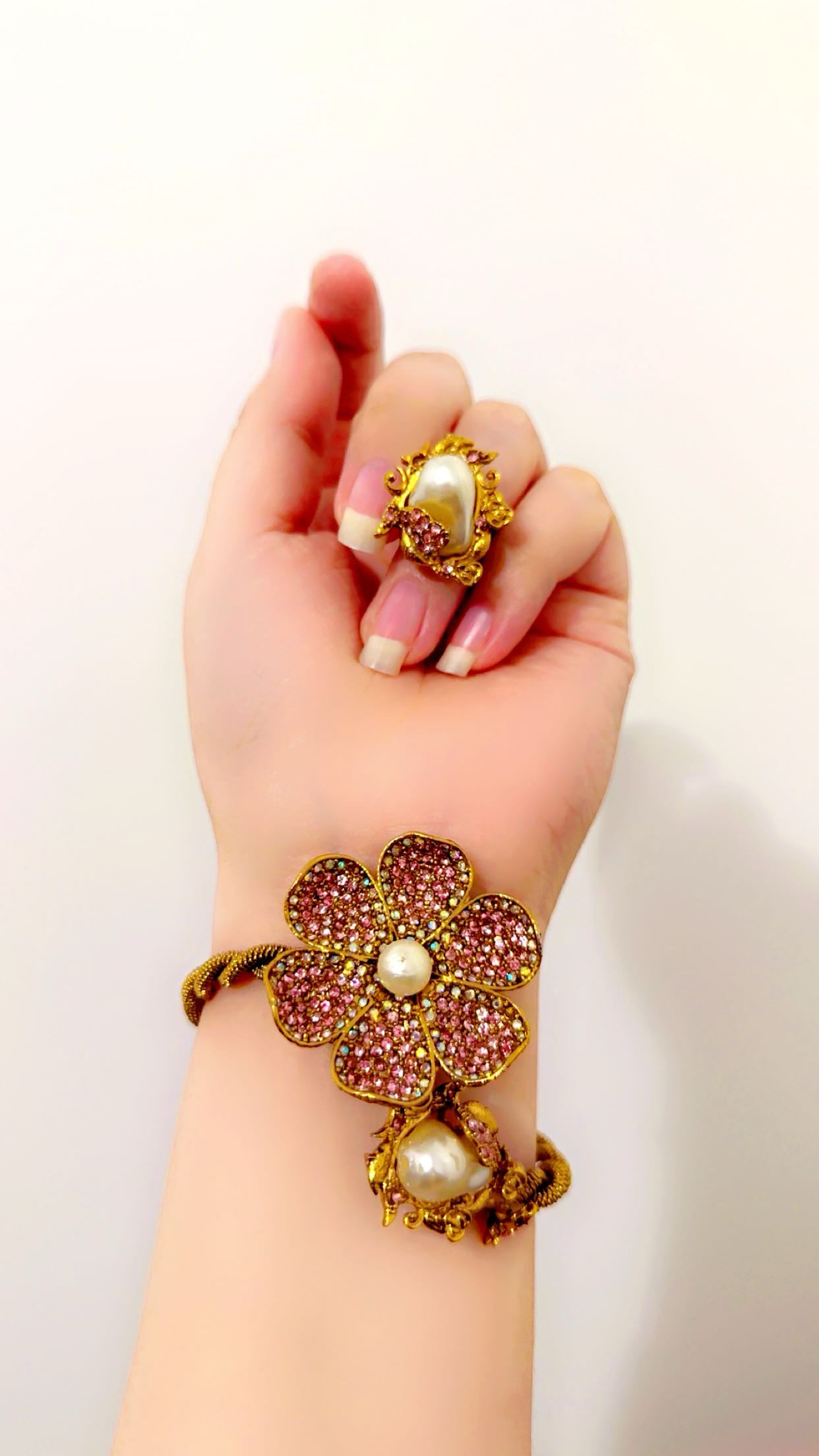 Turkish pink choker combo set
