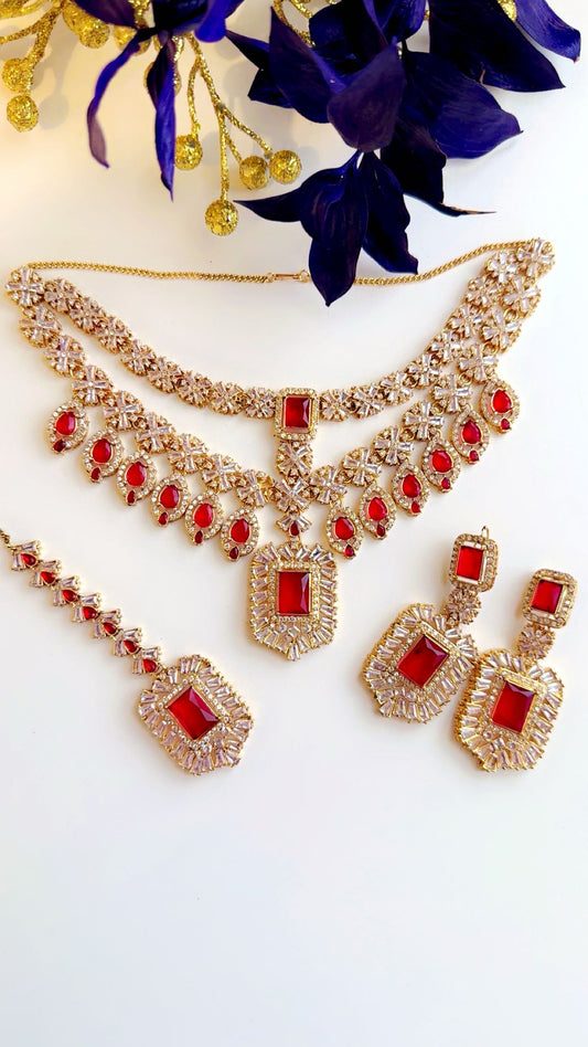 AD layered necklace set