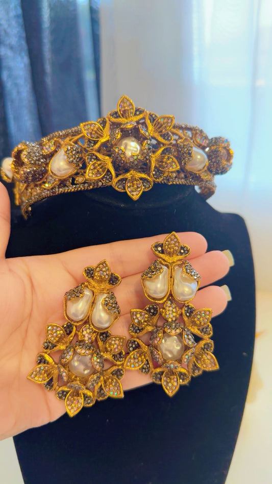 Turkish black choker set
