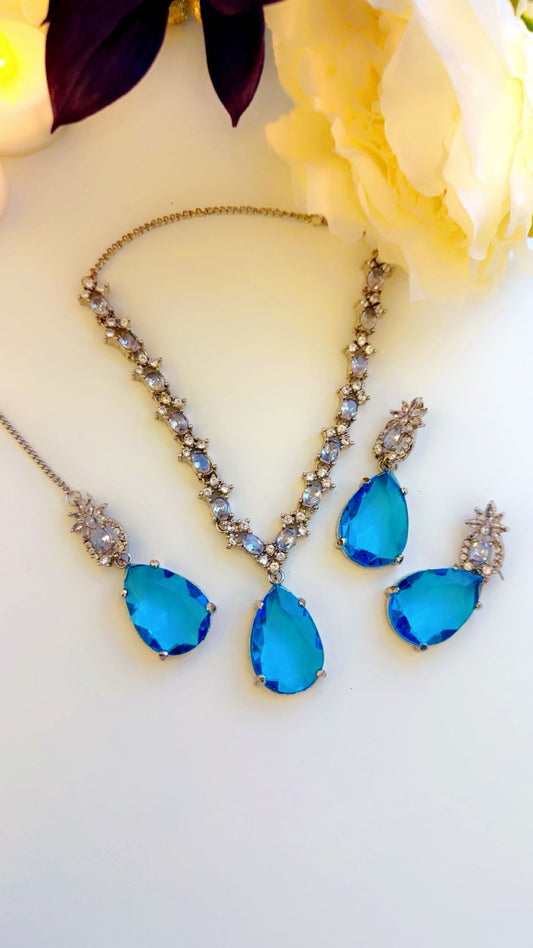 Sky blue necklace