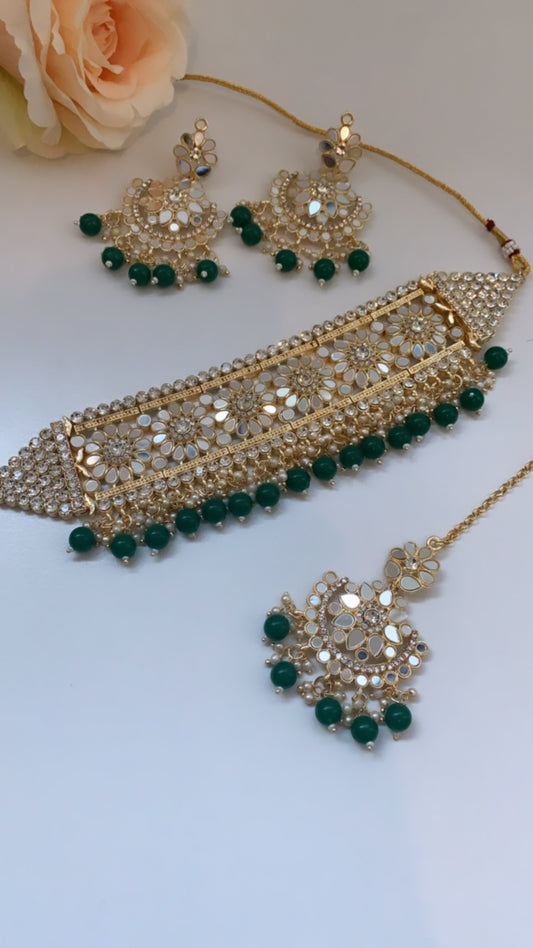 Mirror choker (Green)