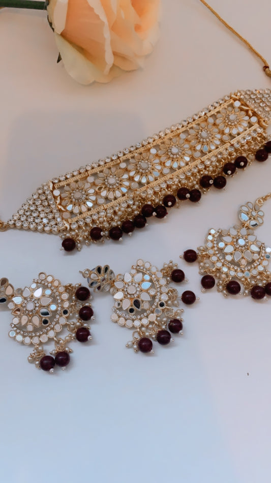 Mirror choker (Brown)